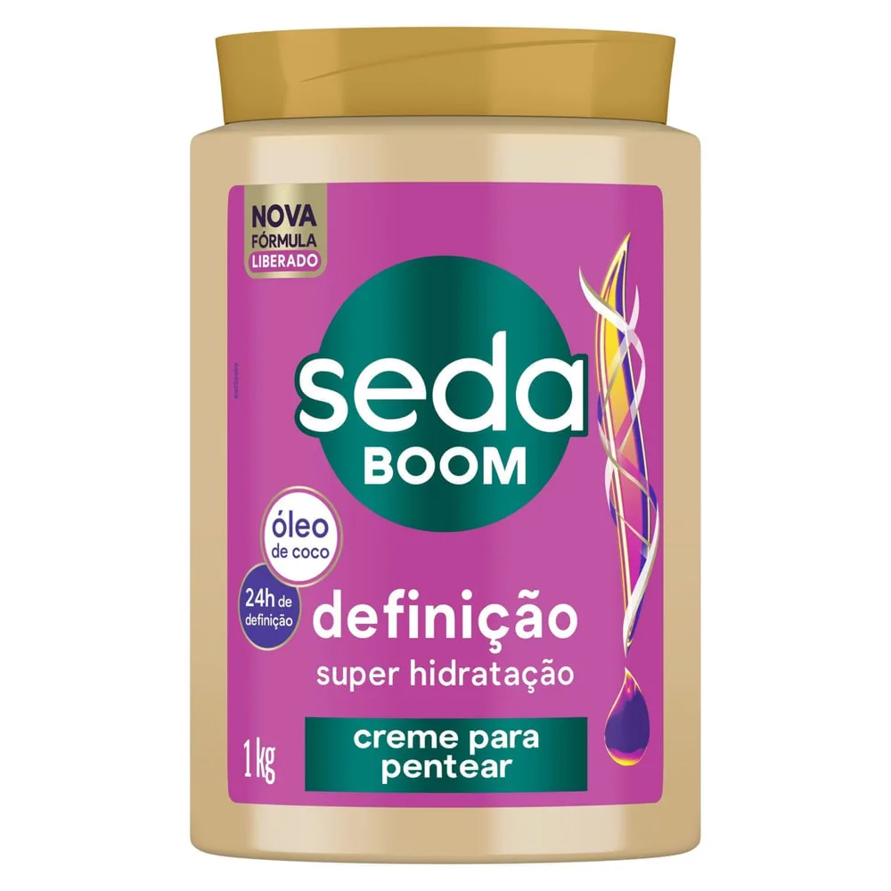 Creme de Pentear Seda Boom Definição Super Hidratação 1Kg