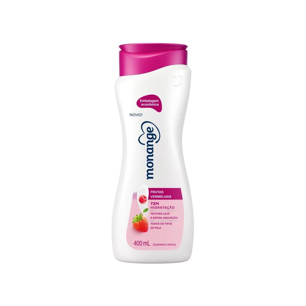 Kit Monange Frutas Vermelhas Desodorante Antitranspirante Aerossol 200ml + Loção Hidratante Corporal 400ml