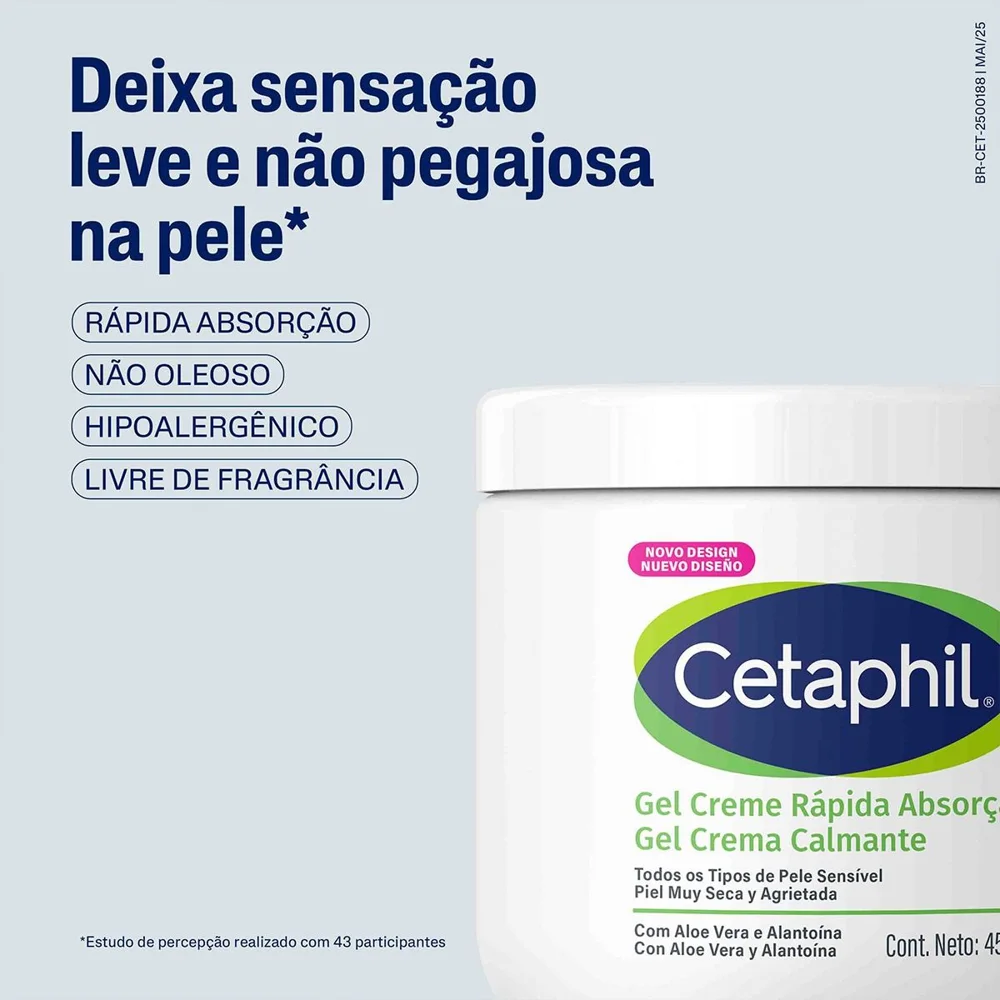 Creme Corporal Cetaphil Hidratante Gel Creme Rápida Absorção 453g