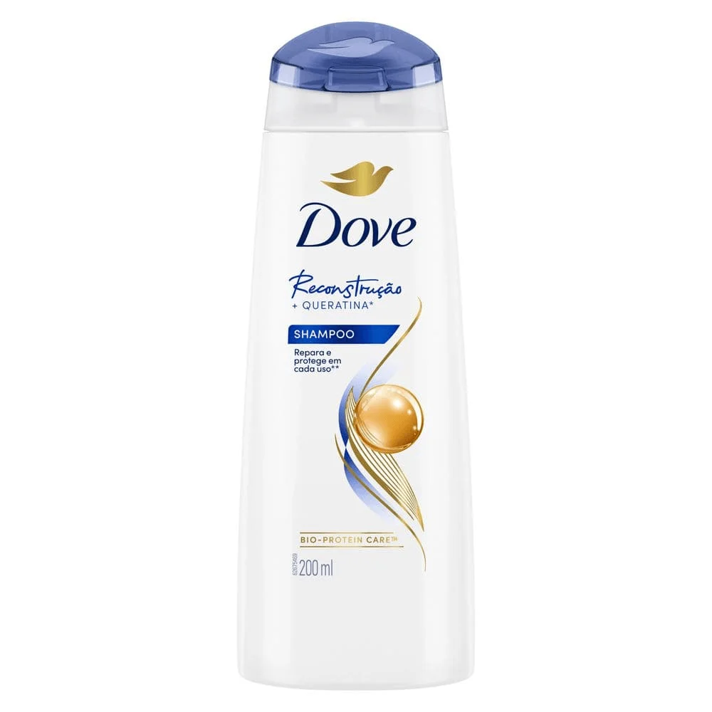 Shampoo Dove Reconstrução + Queratina 200ml