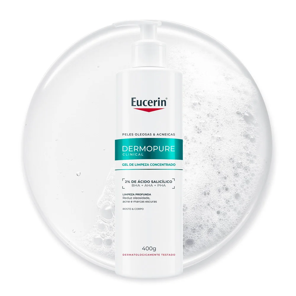 Gel de Limpeza Facial Eucerin DermoPure Concentrado 400g