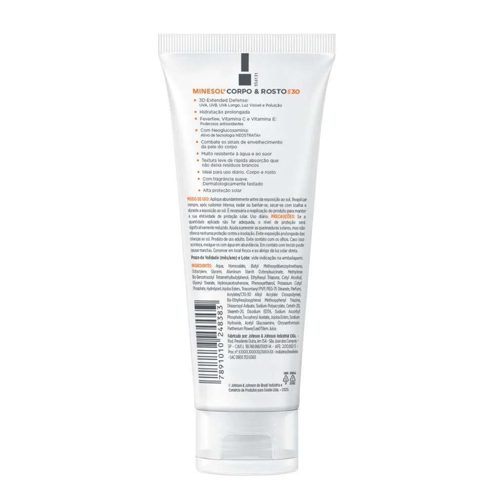 Protetor Solar NeoStrata Minesol Rosto e Corpo FPS30 200ml
