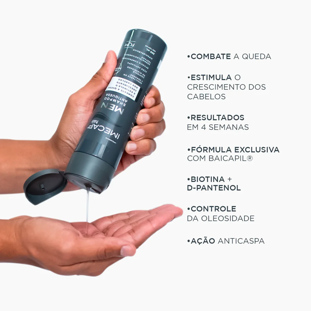 Shampoo Imecap Hair Men Antiqueda 200ml