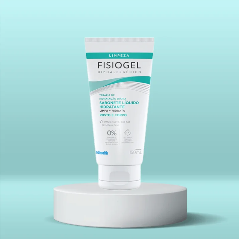 Sabonete Líquido Fisiogel Hidratante Facial Pele Seca e Sensível 150ml