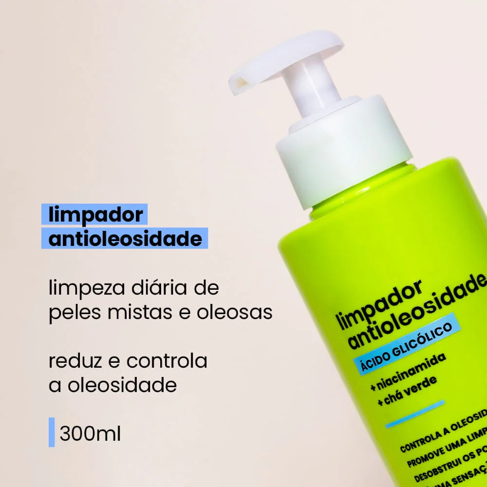 Limpador Facial Sallve Antioleosidade Ácido Glicólico 300ml