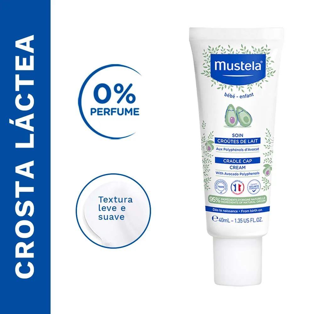 Creme para Crosta Láctea Mustela Stelaker Bebê Hipoalergênico 40ml