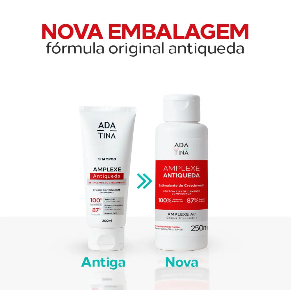 Shampoo Amplexe Antiqueda Pró-Crescimento Ada Tina 250ml