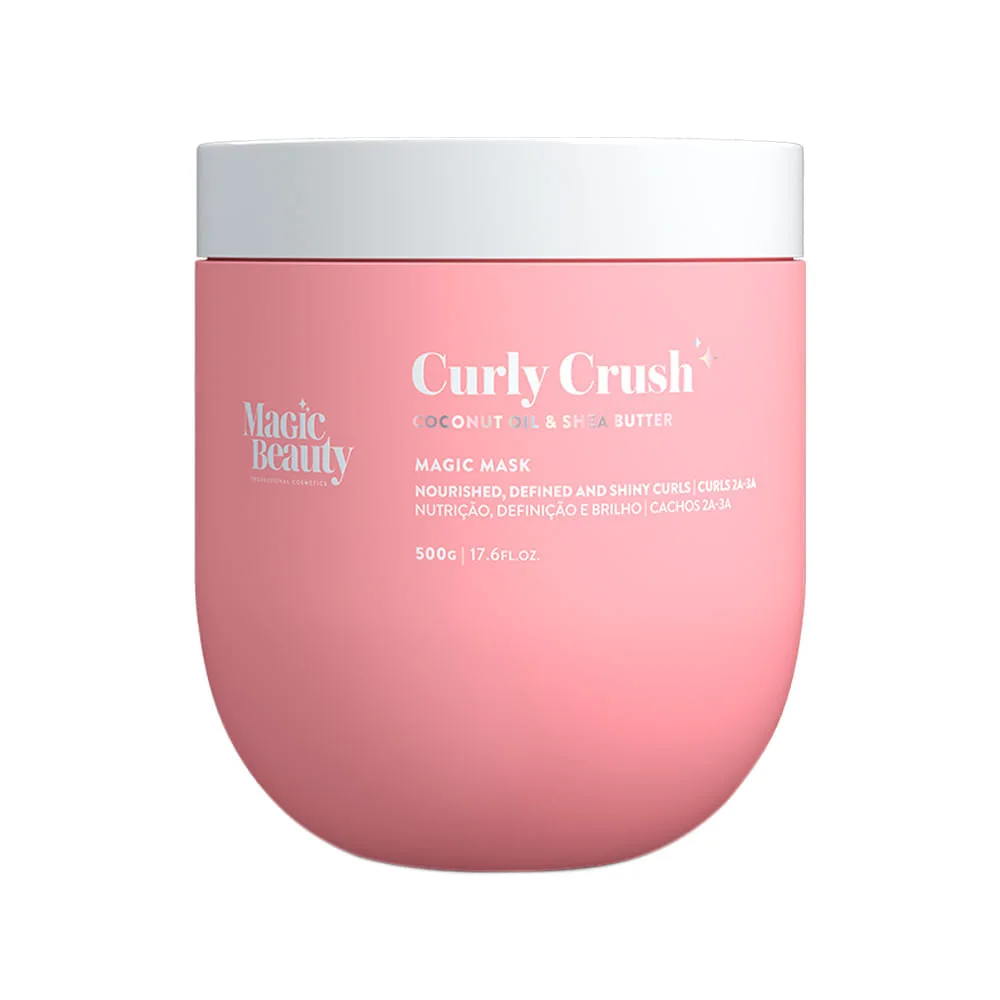 Magic Beauty - Curly Crush 2A a 3A - Máscara de Nutrição - 500g