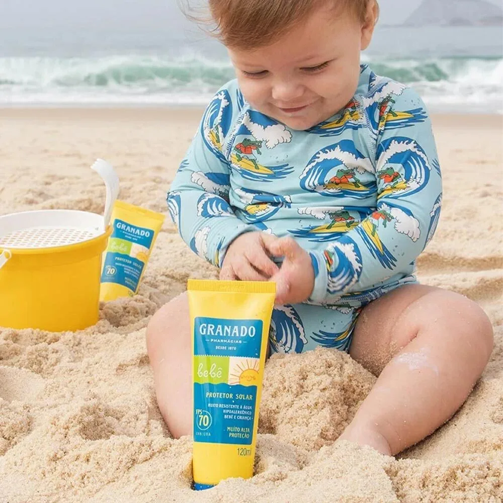 Protetor Solar Granado Bebê FPS70 Hipoalergênico Sem Perfume 120ml