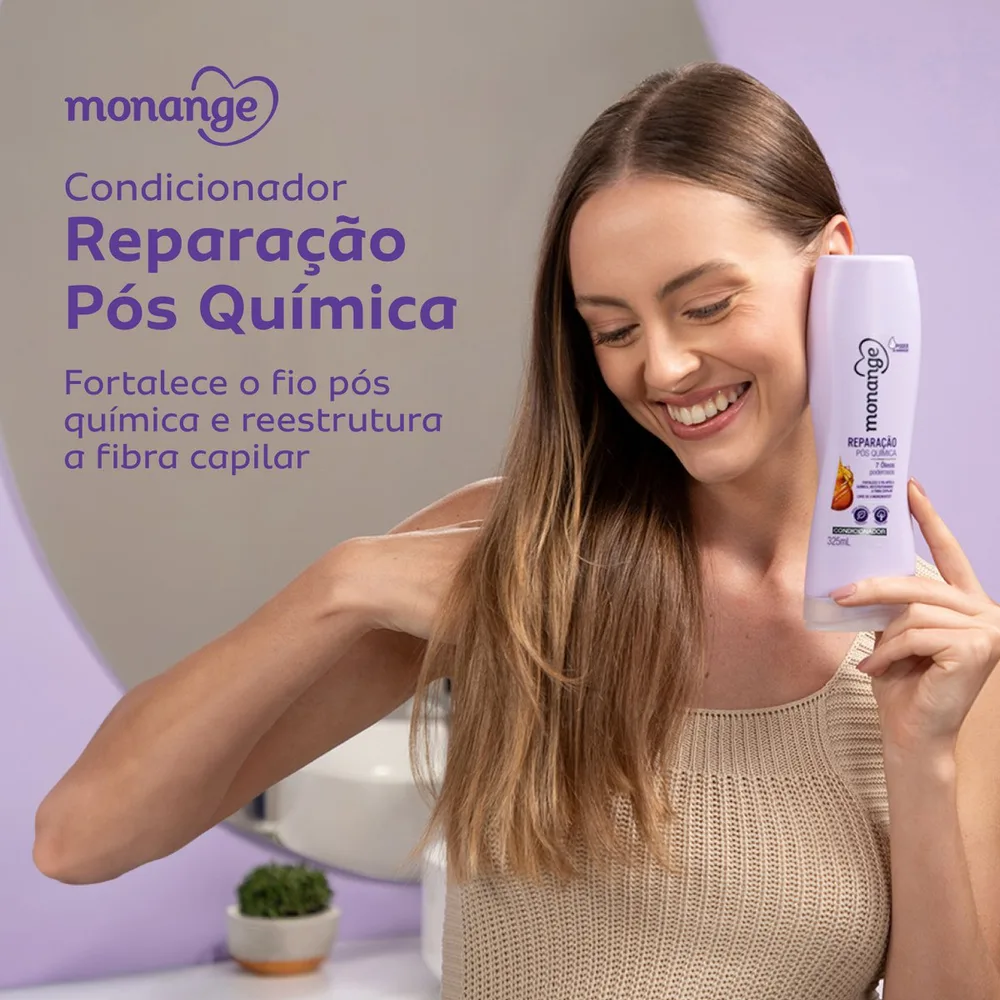 Condicionador Monange Reparação Pós Química 325ml
