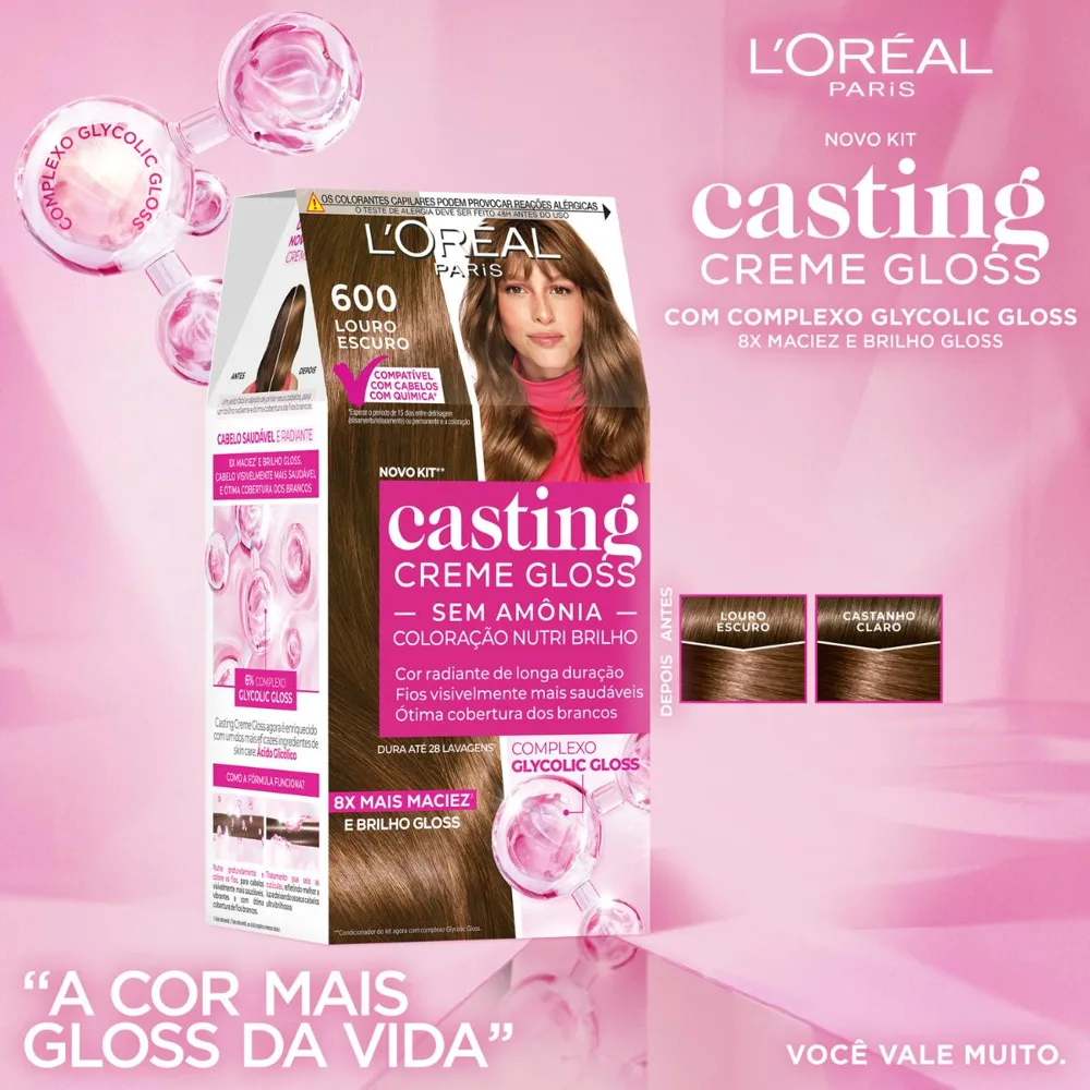 Coloração Casting Creme Gloss 600 Louro Escuro