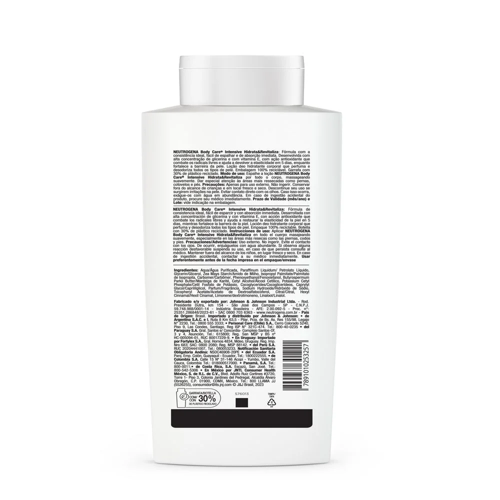 Loção Corporal Neutrogena Body Care Intensive Hidrata e Revitaliza 400ml