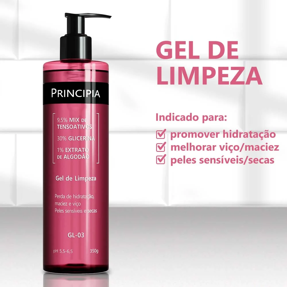 Gel De Limpeza Principia Peles Sensiveis E Secas Gl-03 350ml