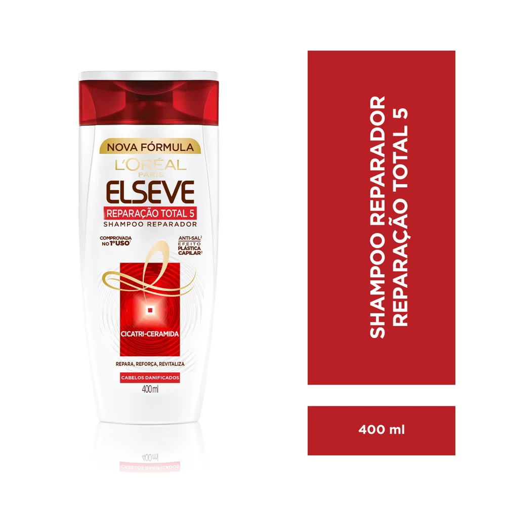 Shampoo Elseve Reparação Total 5 Extra Profundo Reconstrutor 400ml