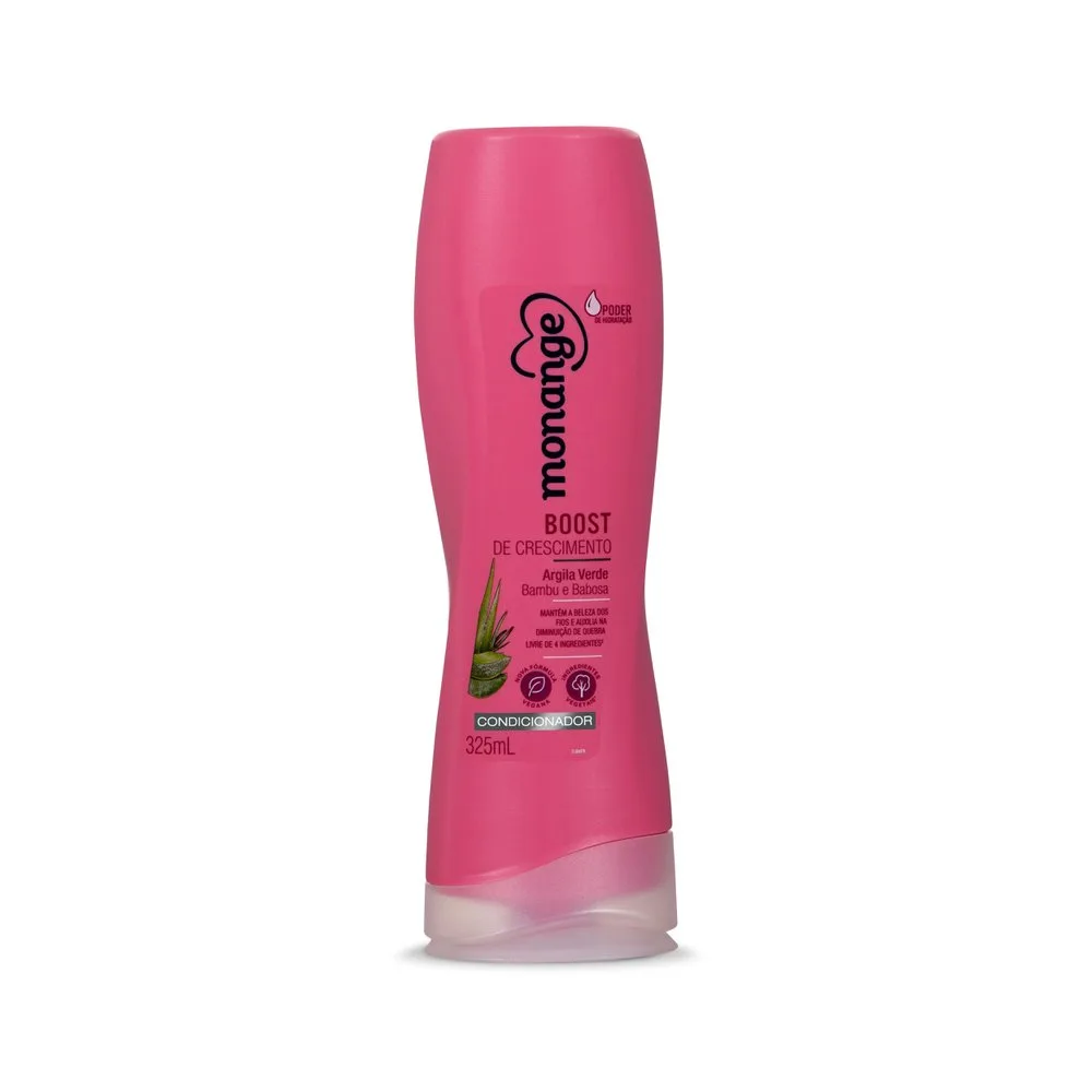 Condicionador Monange Boost de Crescimento Argila Verde, Alecrim e Babosa 325ml