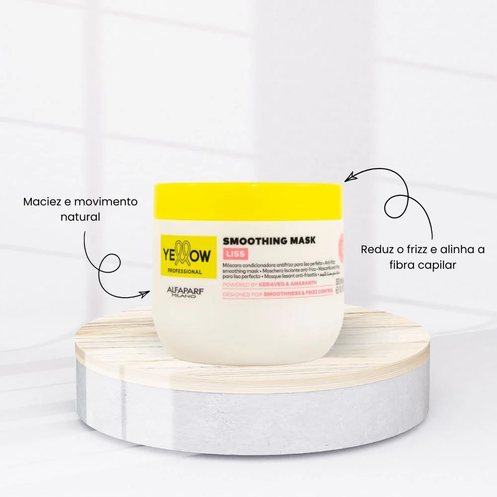 Yellow - Liss Smoothing Máscara Condicionadora Antifrizz 300ml