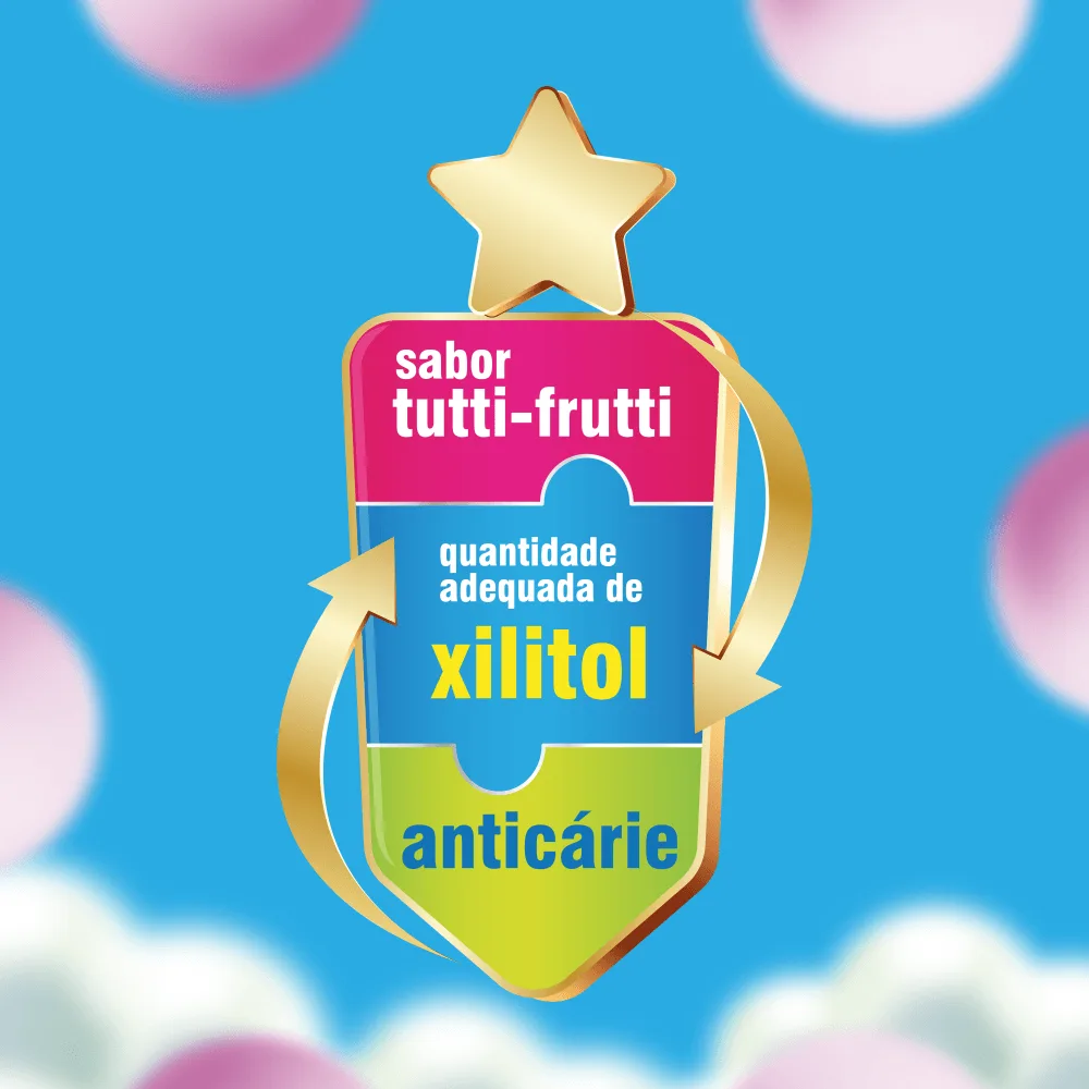 Enxaguante Bucal Infantil Malvatrikids Júnior Blue Flúor Xilitol Zero Álcool Sabor Tutti Frutti Azul 250ml