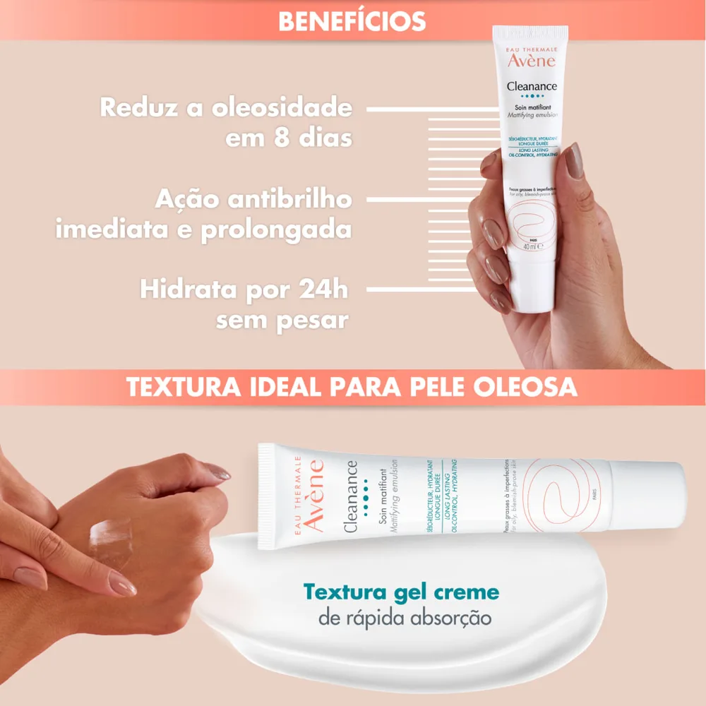 Hidratante Facial Avène Cleanance Matificante 40ml