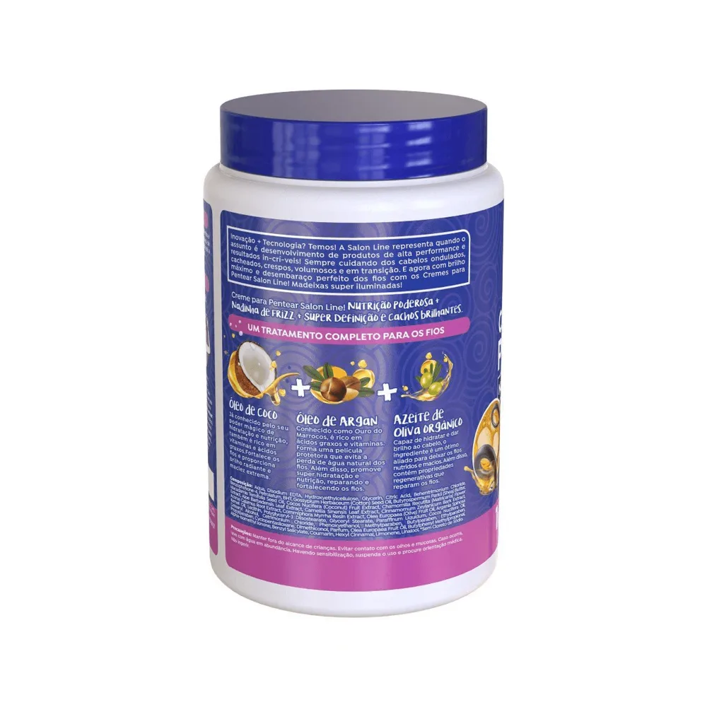 Creme De Pentear Salon Line Nutrição Reparadora 1Kg