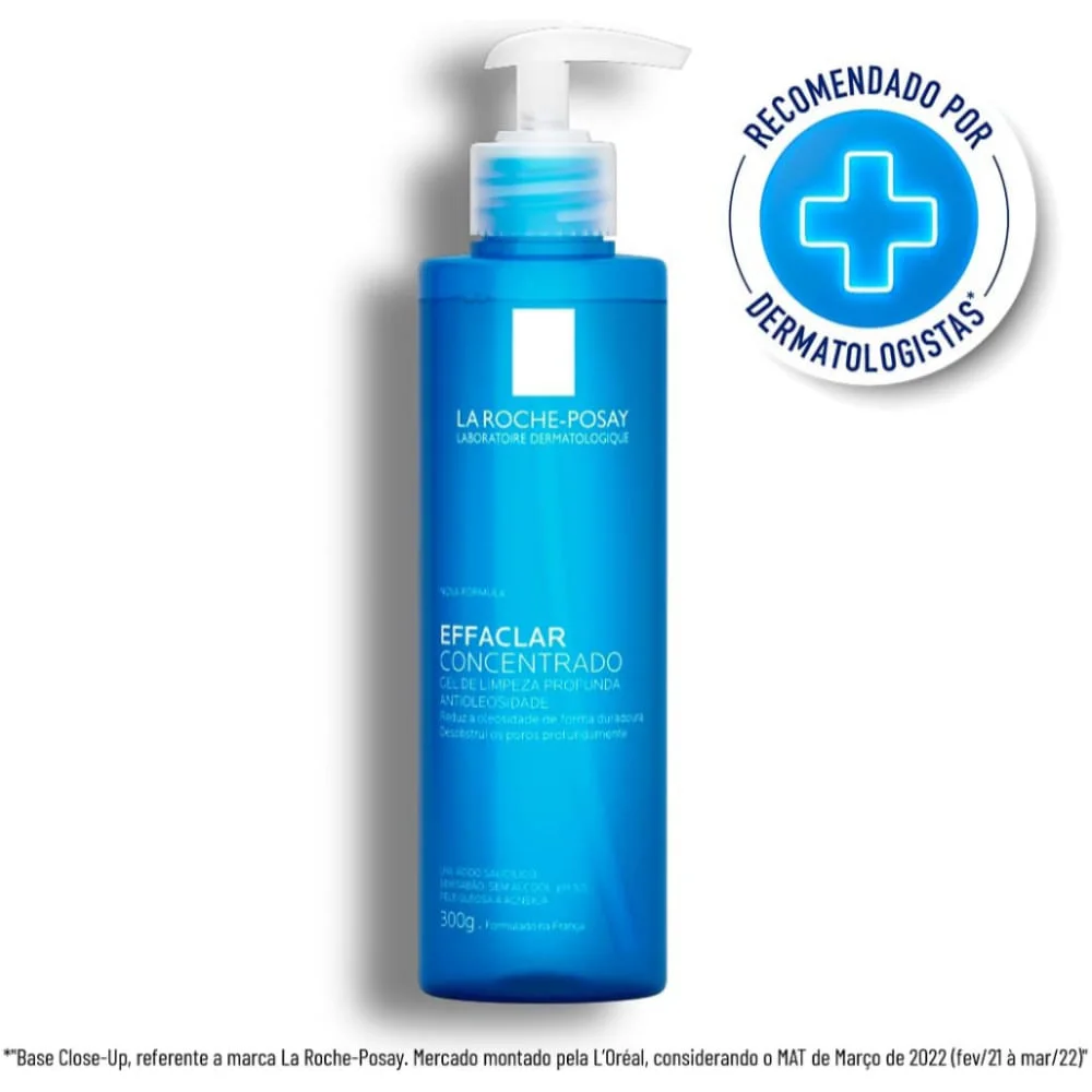 Gel de Limpeza Facial La Roche-Posay Effaclar Concentrado Antioleosidade 300g