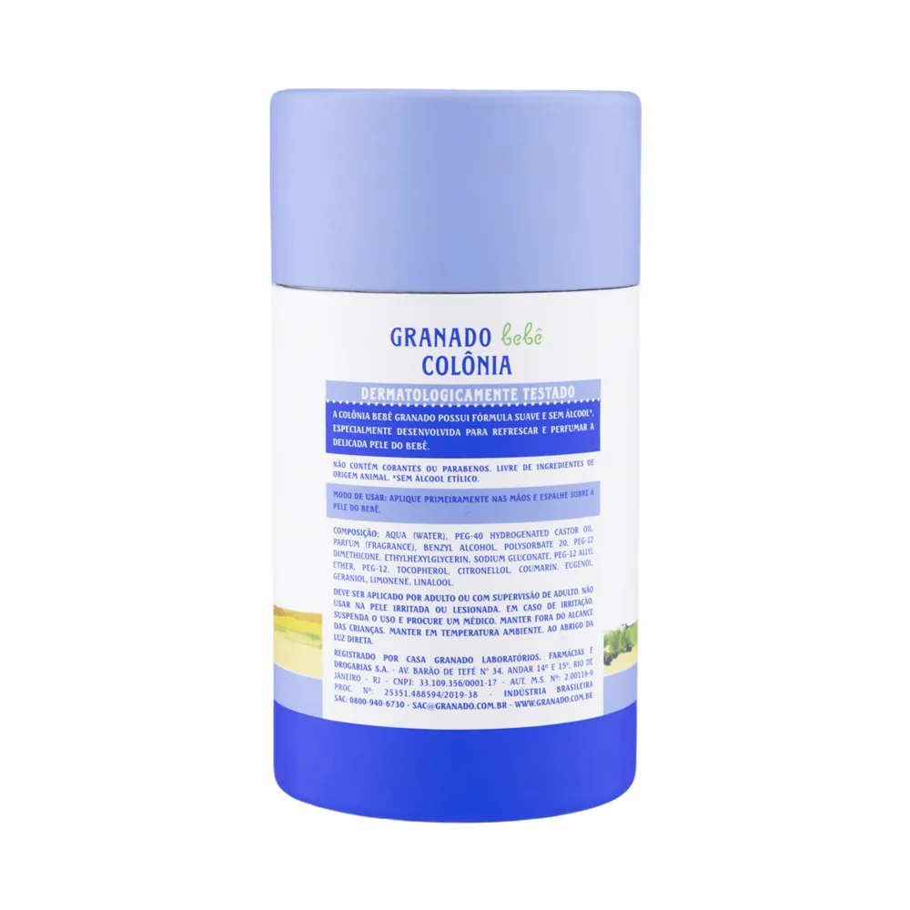 Colônia Infantil Granado Bebê Sem Álcool Recém-Nascido Lavanda 100ml