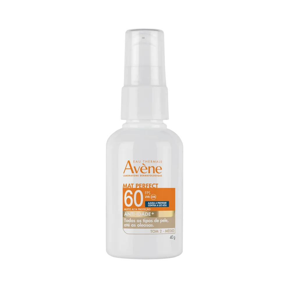 Protetor Solar Facial Avène Tom Médio Mat Perfect Anti-Idade Fps60 40g