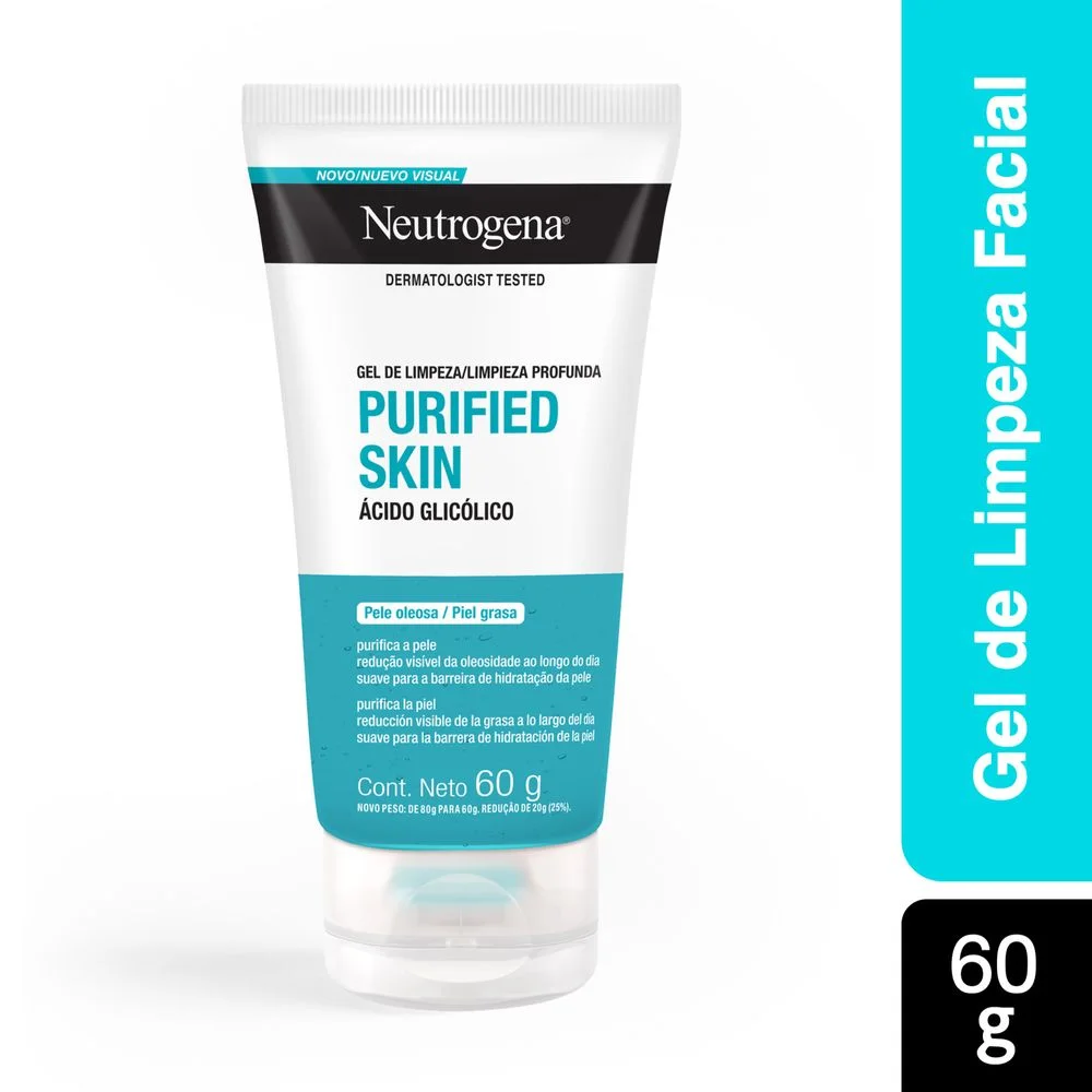 Gel de Limpeza Facial Neutrogena Purified Skin Antioleosidade 60g