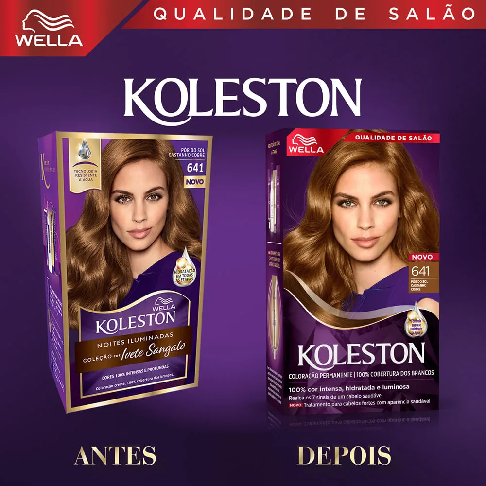 Tinta Koleston Noites Iluminadas Castanho Cobre 641