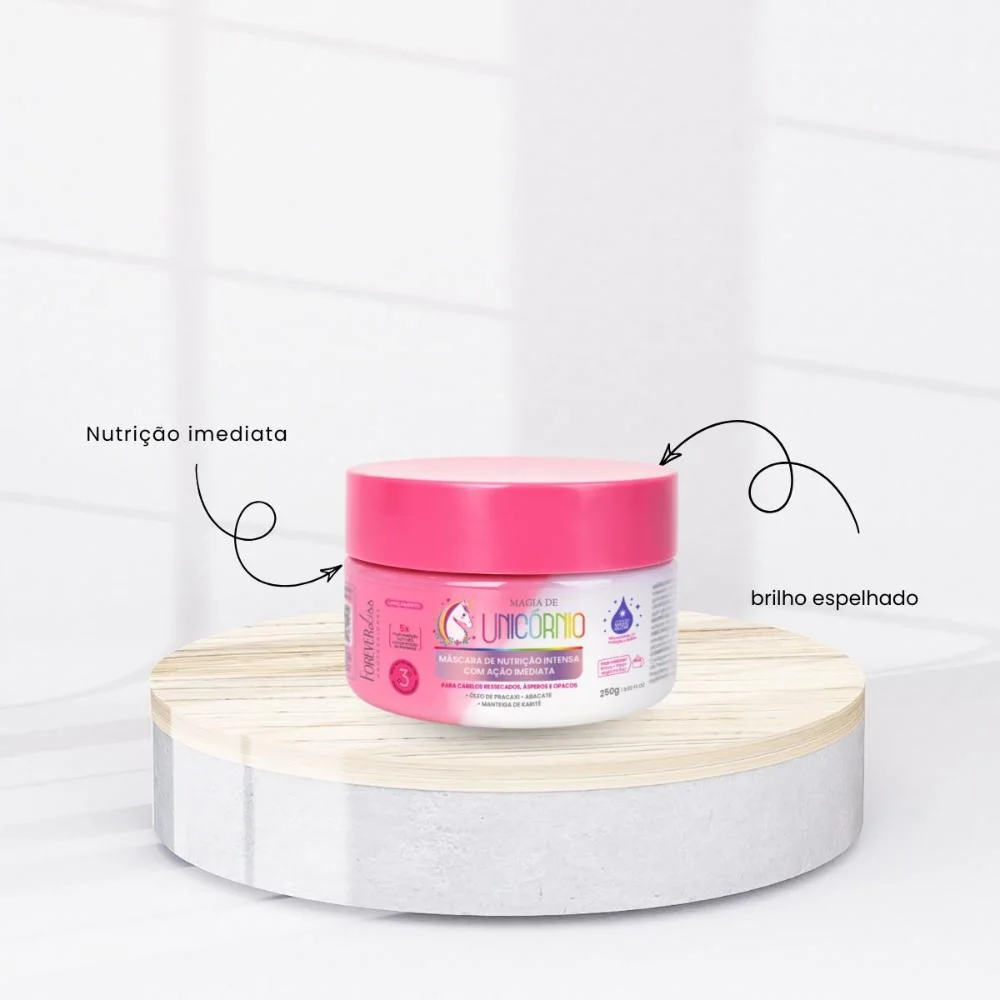 Forever Liss - Kit Magia de Unicórnio Protetor 150g + Máscara 250g