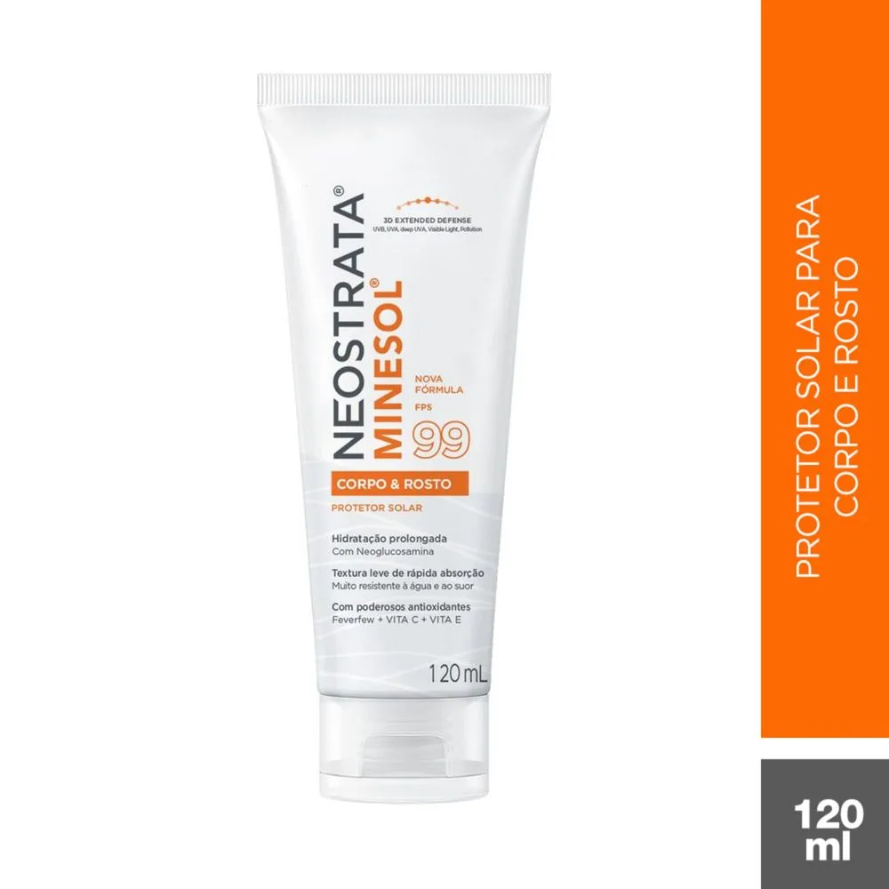 Protetor Solar NeoStrata Minesol Rosto e Corpo FPS99 120ml
