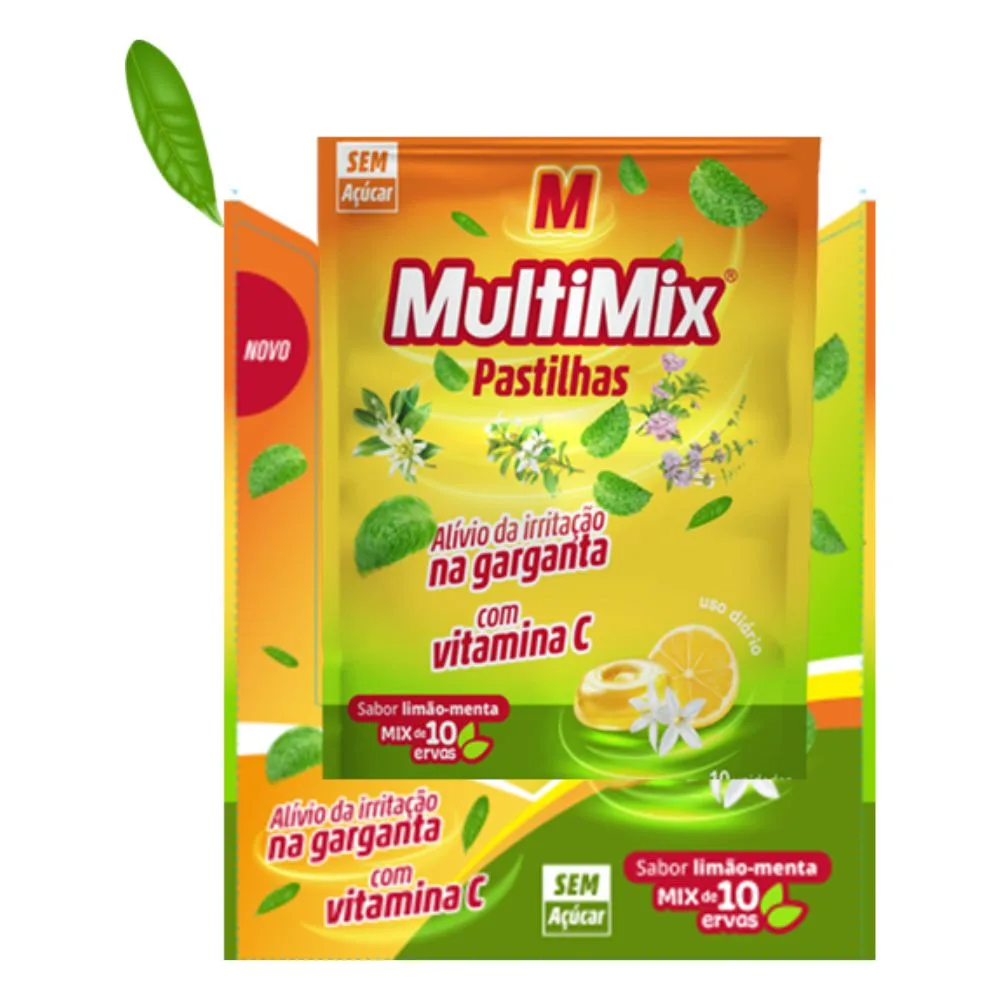 Multimix Gripes E Resfriados Infantil Limão-Menta 10 Balas Duras