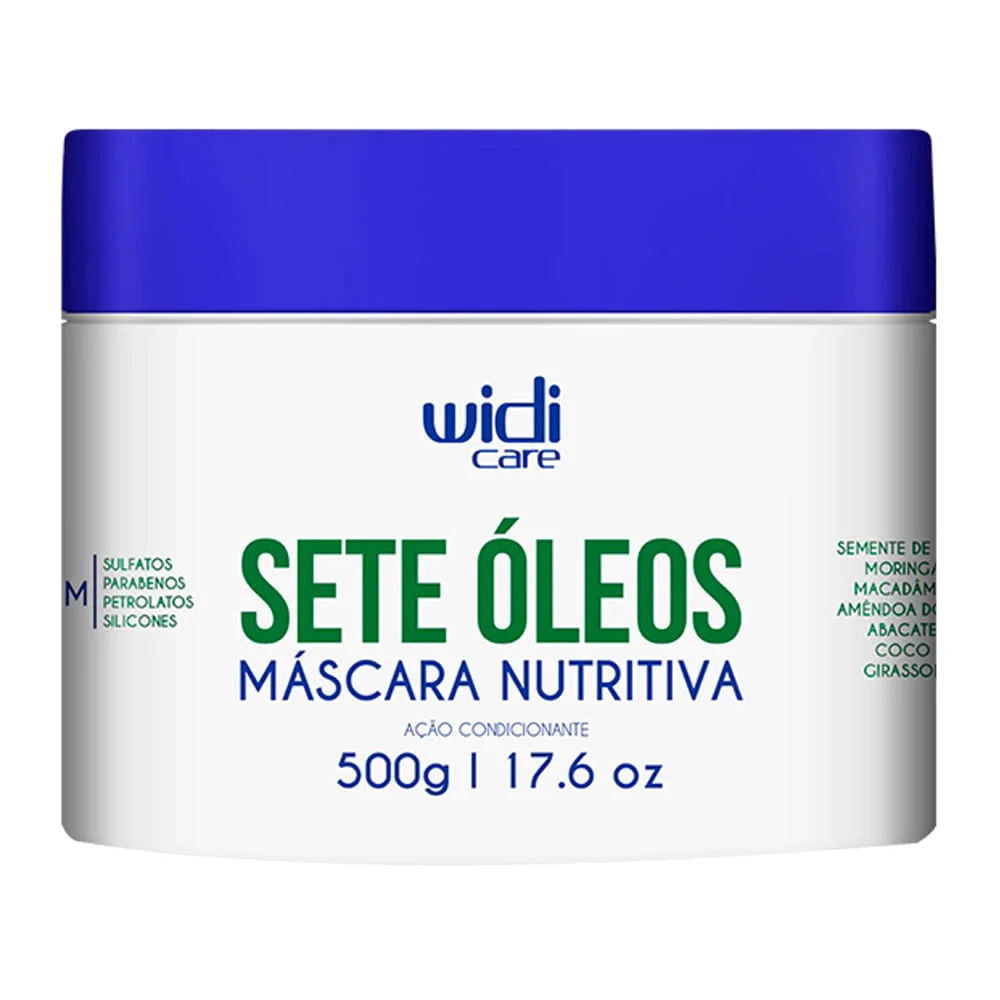 Widi Care - Sete Óleos Nutritiva Ação Condicionante - Máscara Capilar - 500g
