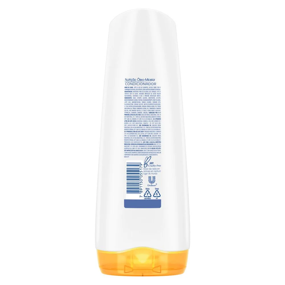 Condicionador Dove Brilho + Óleo Micelar 400ml