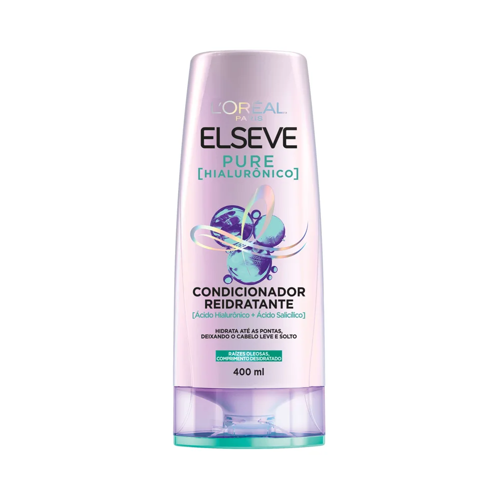 Condicionador Elseve Pure Hialurônico Reidratante 400ml
