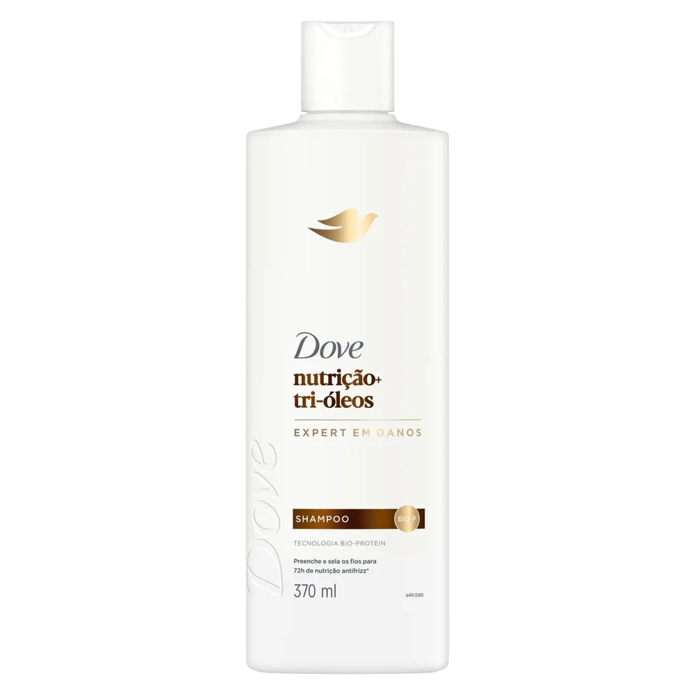 Shampoo Dove Nutrição + Tri-Óleos 370ml