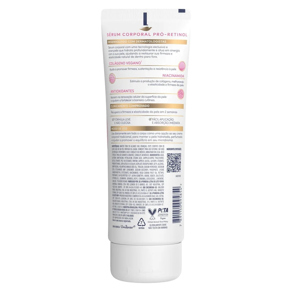 Sérum Corporal Dove Hidratante com Pró-Retinol Firmador 180ml