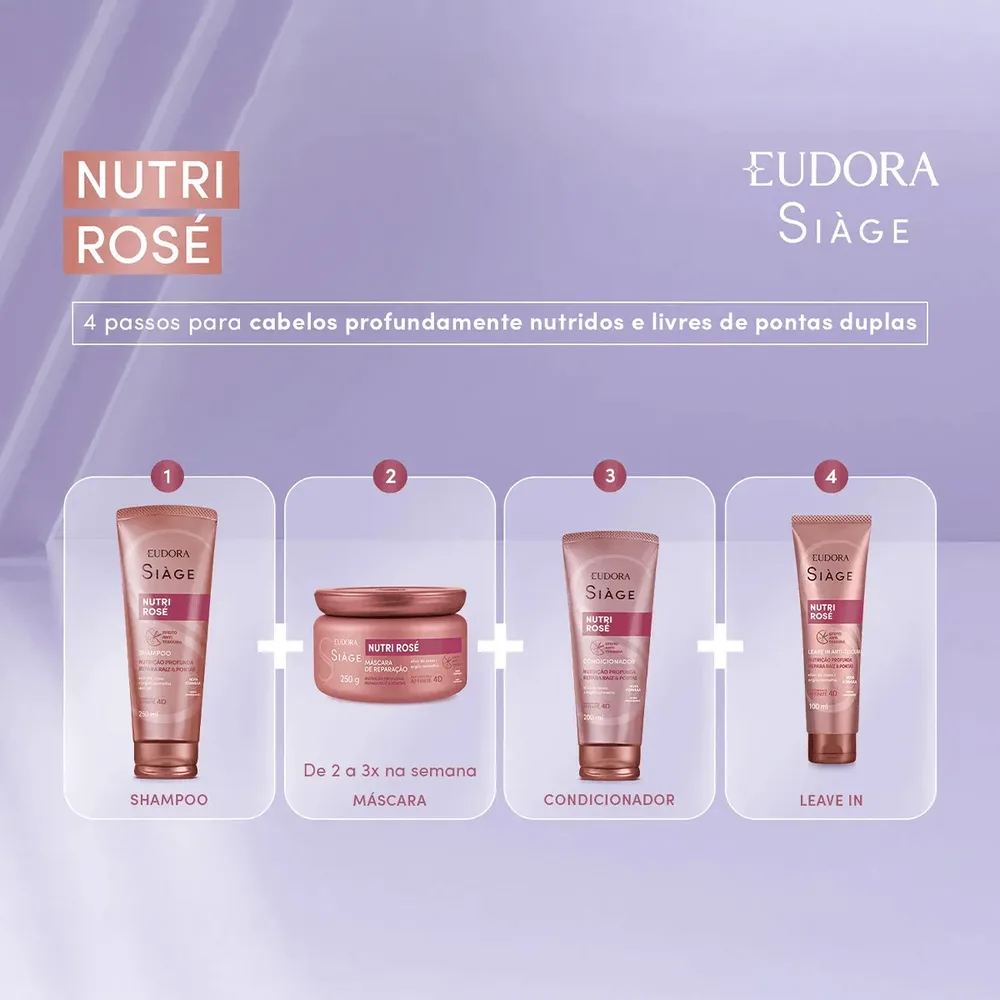 Condicionador Eudora Siàge Nutri Rosé 200ml