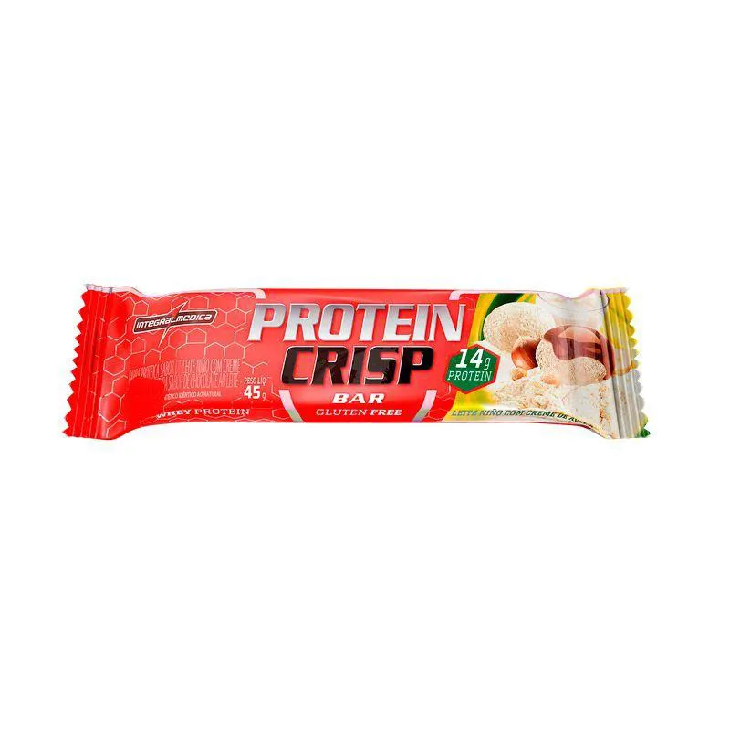 Crisp Bar (45g) Sabor: Leite Ninõ com Creme de Avelã