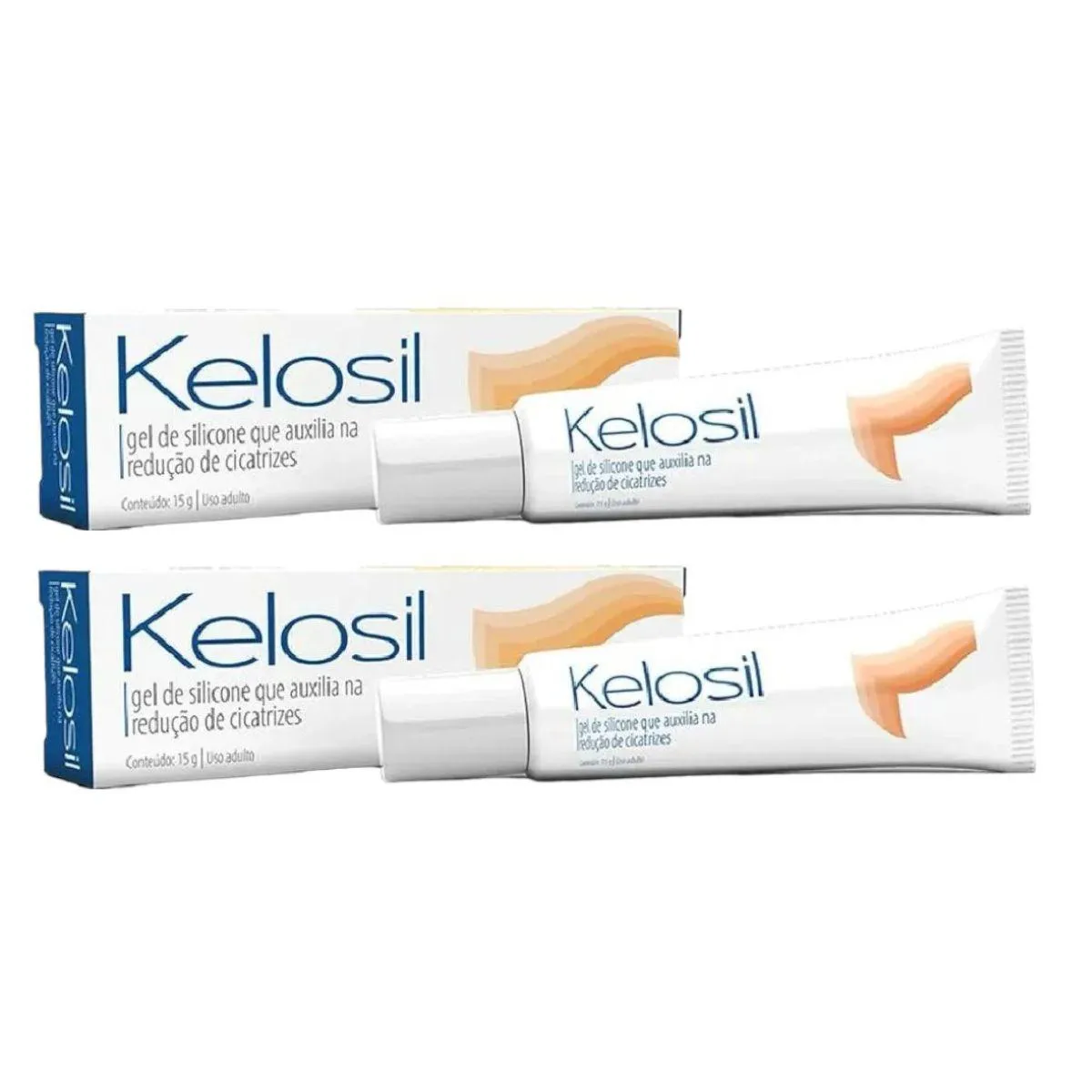 2 Kelosil Gel Silicone Redução de Cicatrizes Queloides 15g
