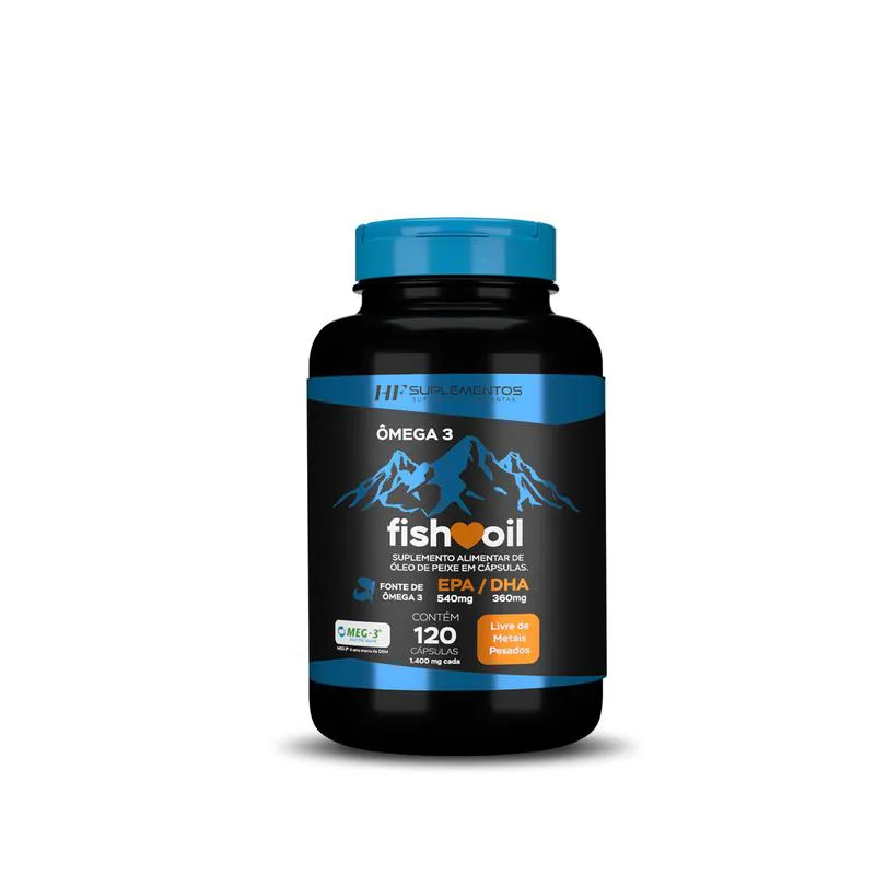 Omega 3 Fish Oil Meg 3 120 Cps Black Hf Suplementos