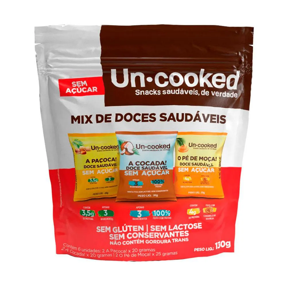 Mix de Doces Saudáveis Uncooked 130g U Unica