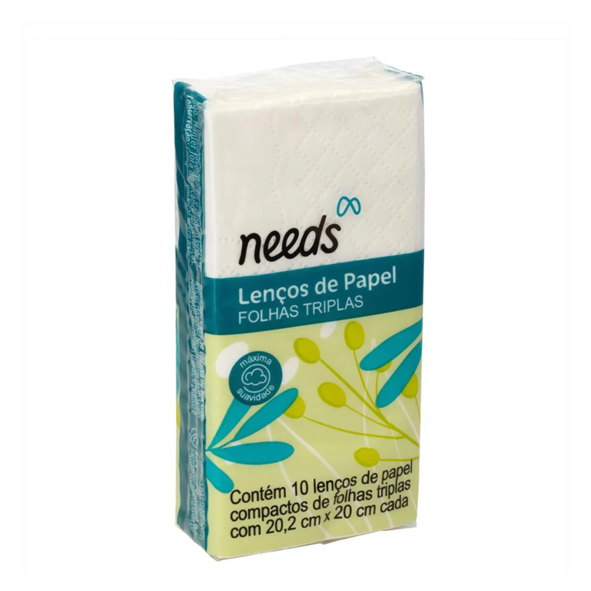 Lenço de Papel Needs Folhas Triplas 10 Unidades