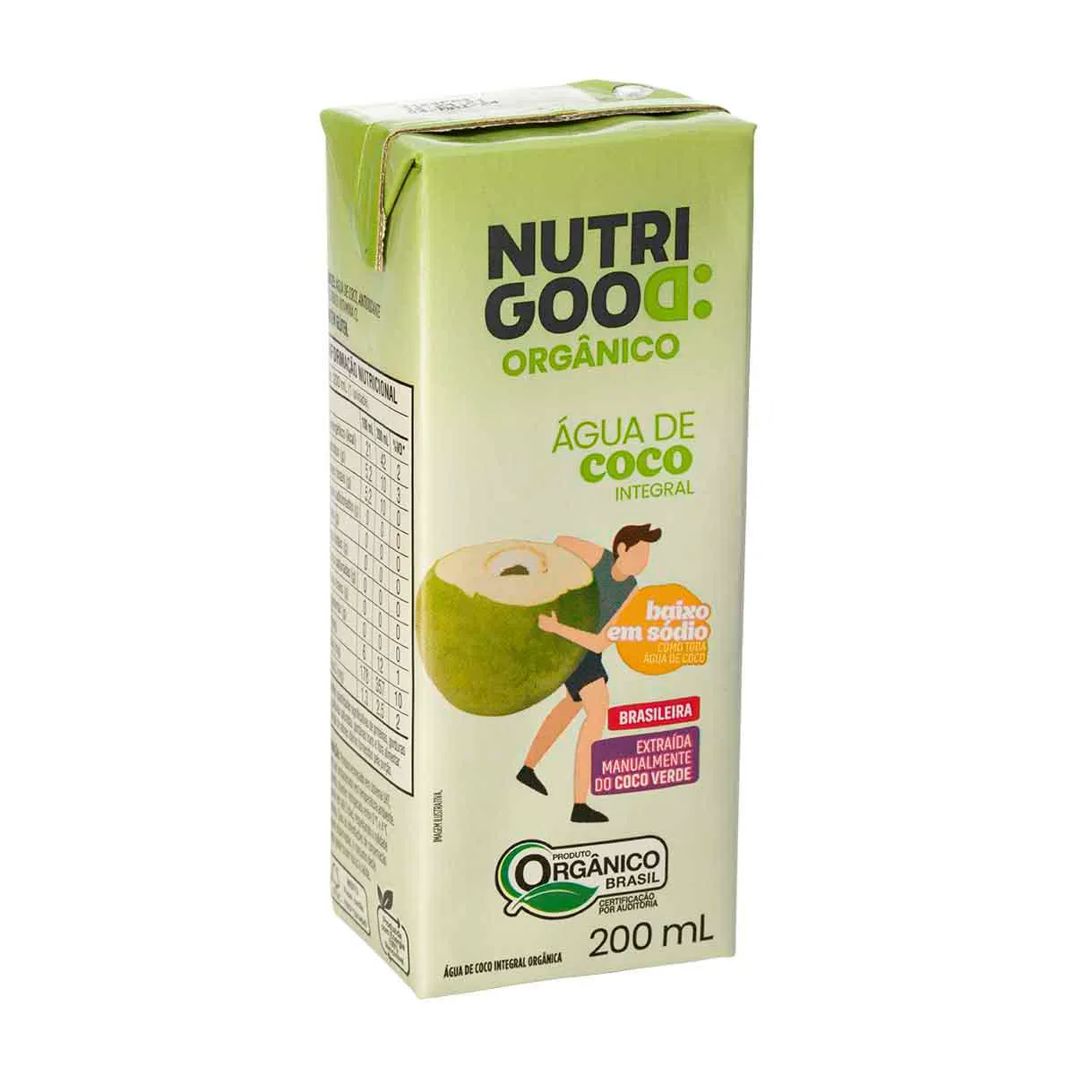 Água de Coco Integral Orgânica Nutrigood 200ml