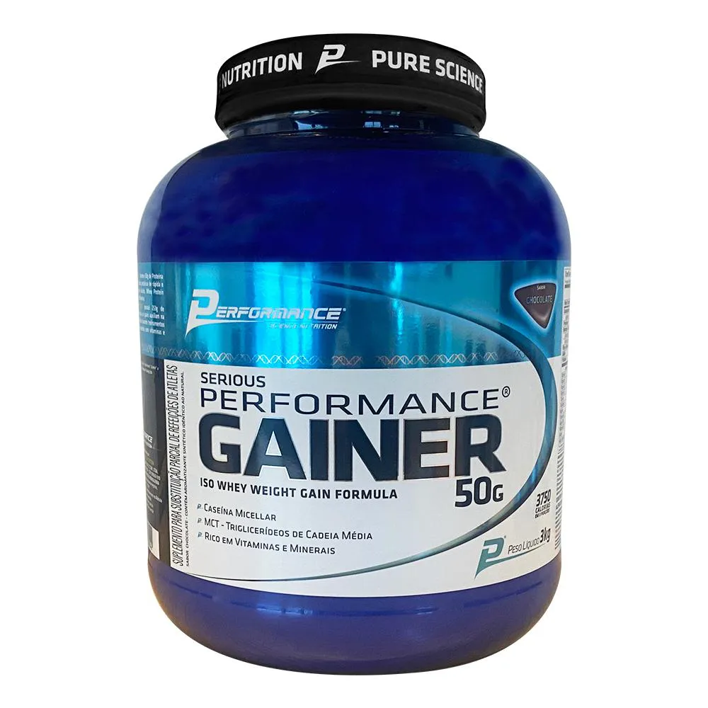 Hipercalórico Serious Performance Gainer 3Kg - Performance Nutrition Baunilha