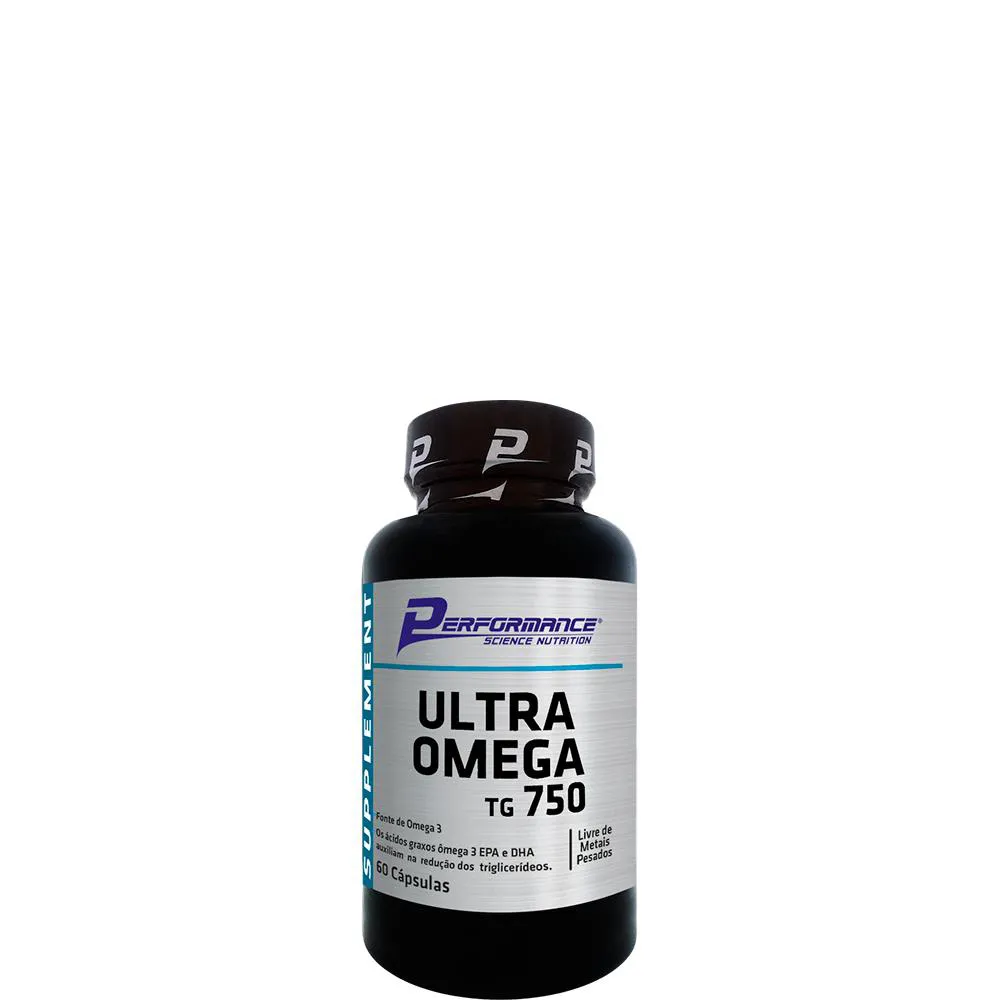 Óleo de Peixe Ômega 3 Ultra Ômega Tg 750 com 60 Cápsulas - Performance Nutrition