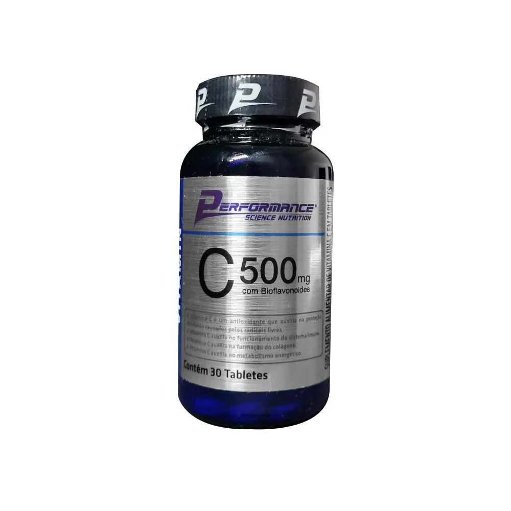 Vitamina C 500Mg em Tabletes - Performance Nutrition 30 Tabs