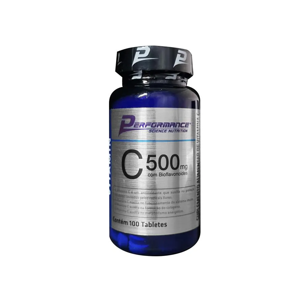 Vitamina C 500Mg em Tabletes - Performance Nutrition 100 Tabs