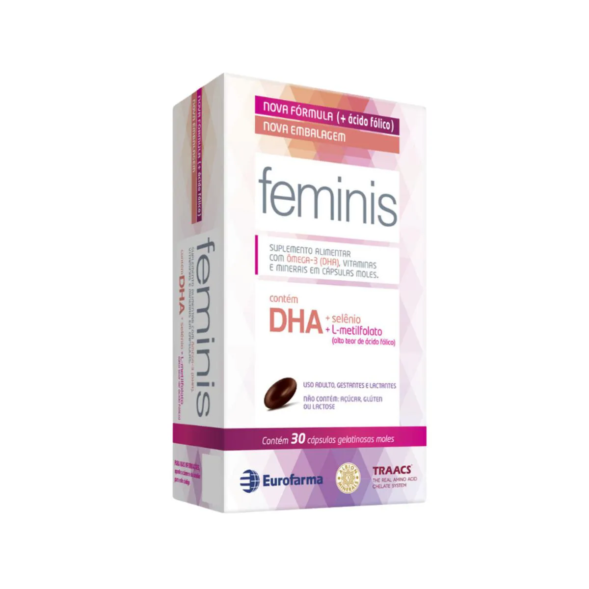 Suplemento Alimentar Feminis Ômega 3 Dha C30 - Eurofarma