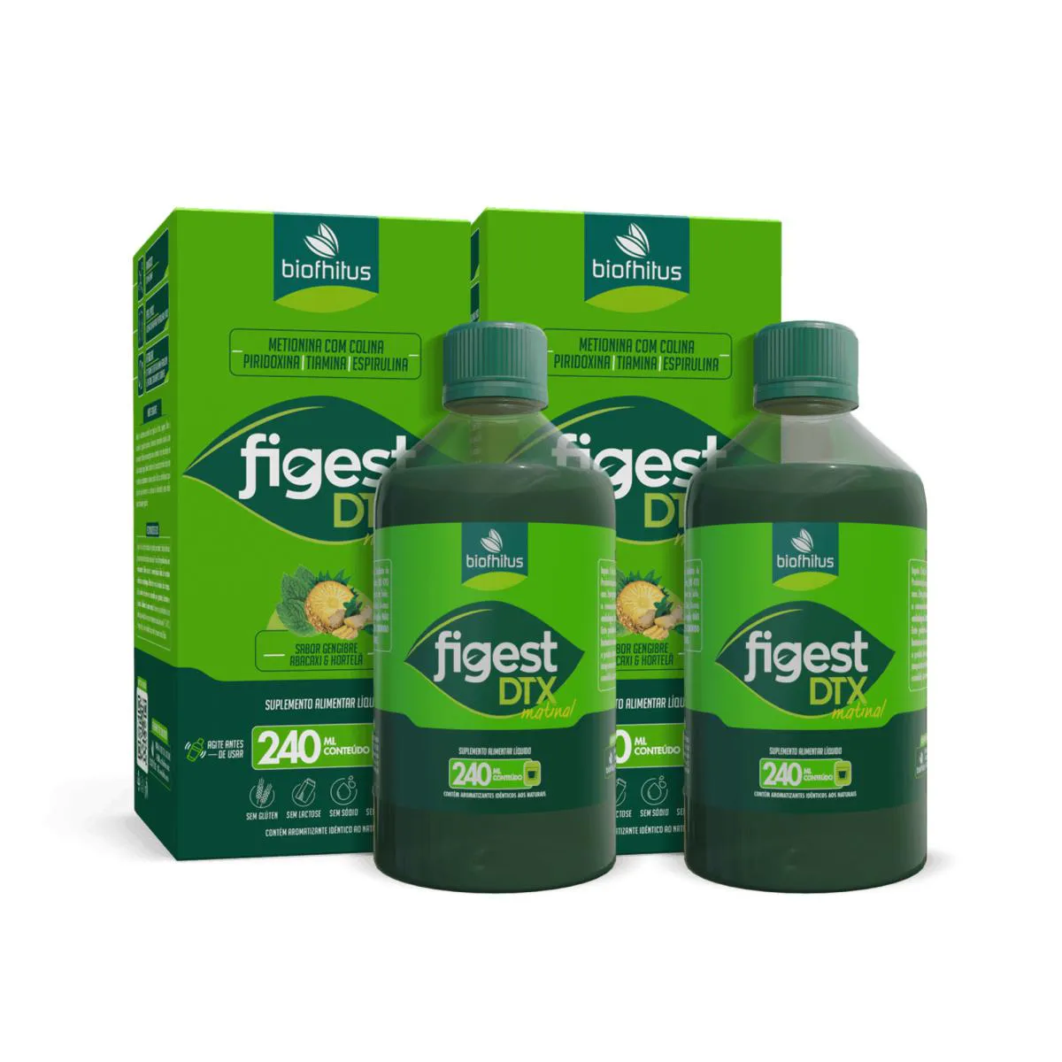 Kit C2 Figest Dxt Suplemento Alimentar Líquido - Biofhitus