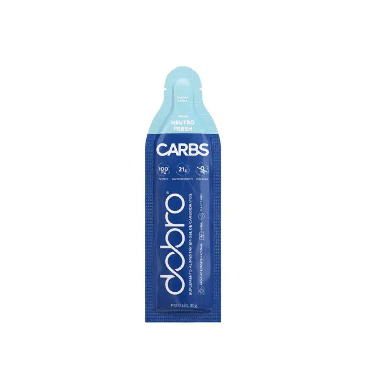 Carbs Gel 1 Sachê 30g Neutro Fresh Sem Cafeína Dobro